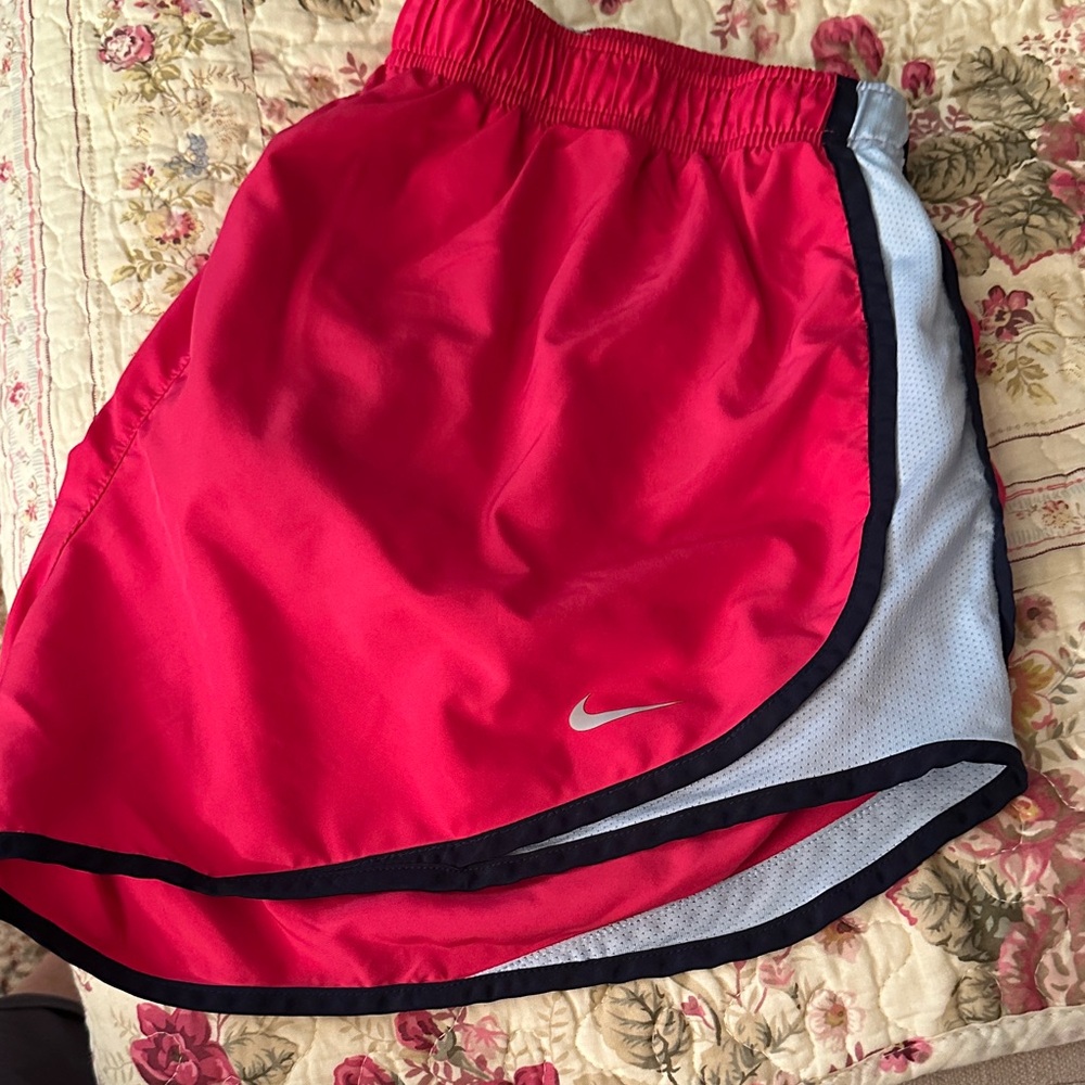Nike Dri Fit Pink and Blue Tempo Running Shorts XL